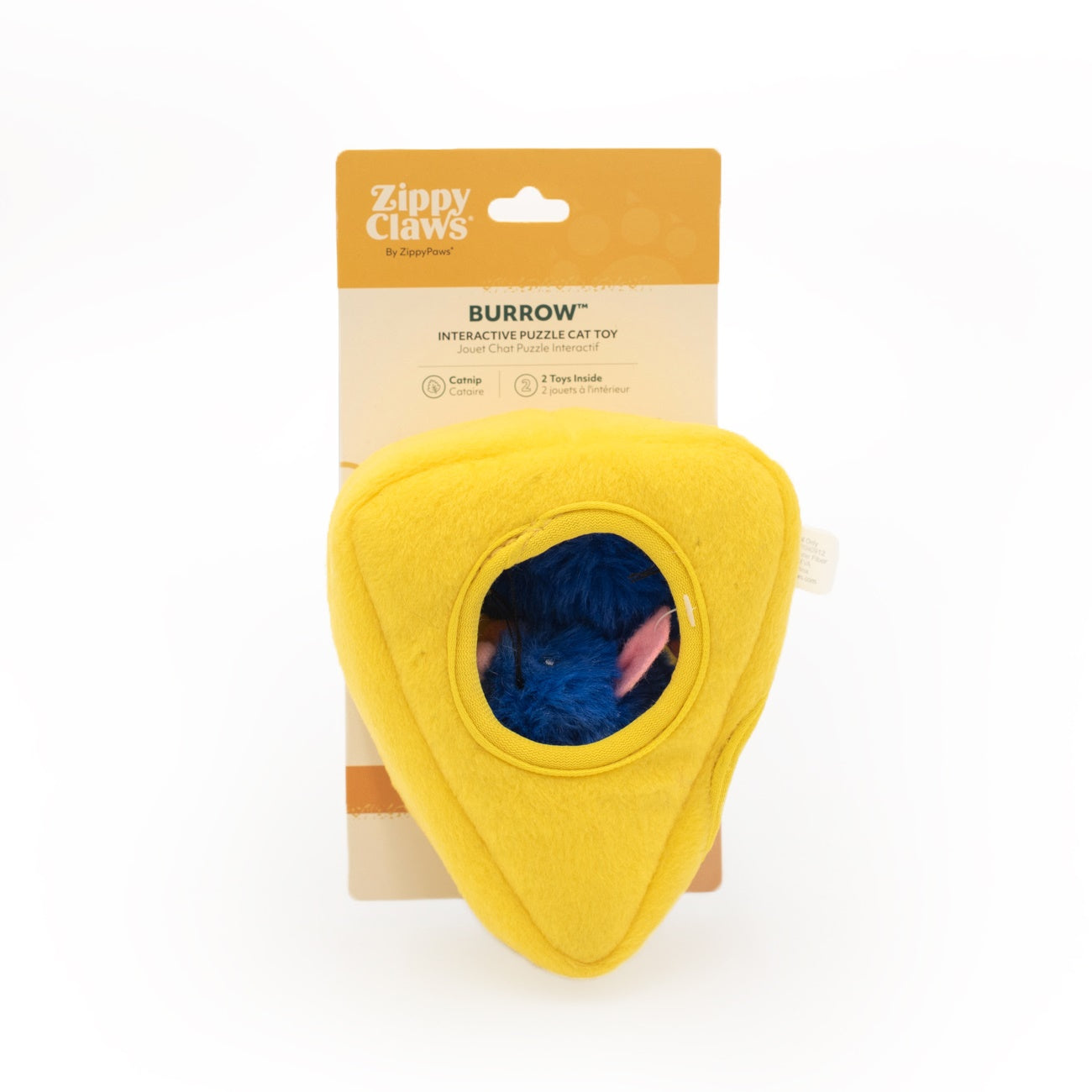 ZippyClaws Burrow Cat Toy- Mice 'n Cheese