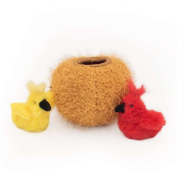 ZippyClaws Burrow Cat Toy- Birds In Nest