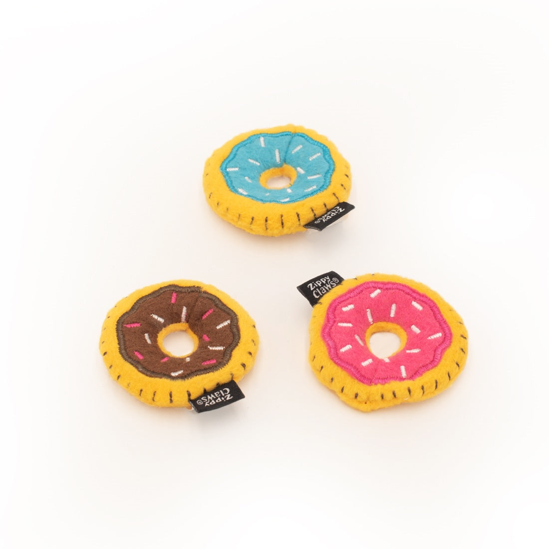 ZippyClaws Mini Donutz Cat Toy 3-Pack