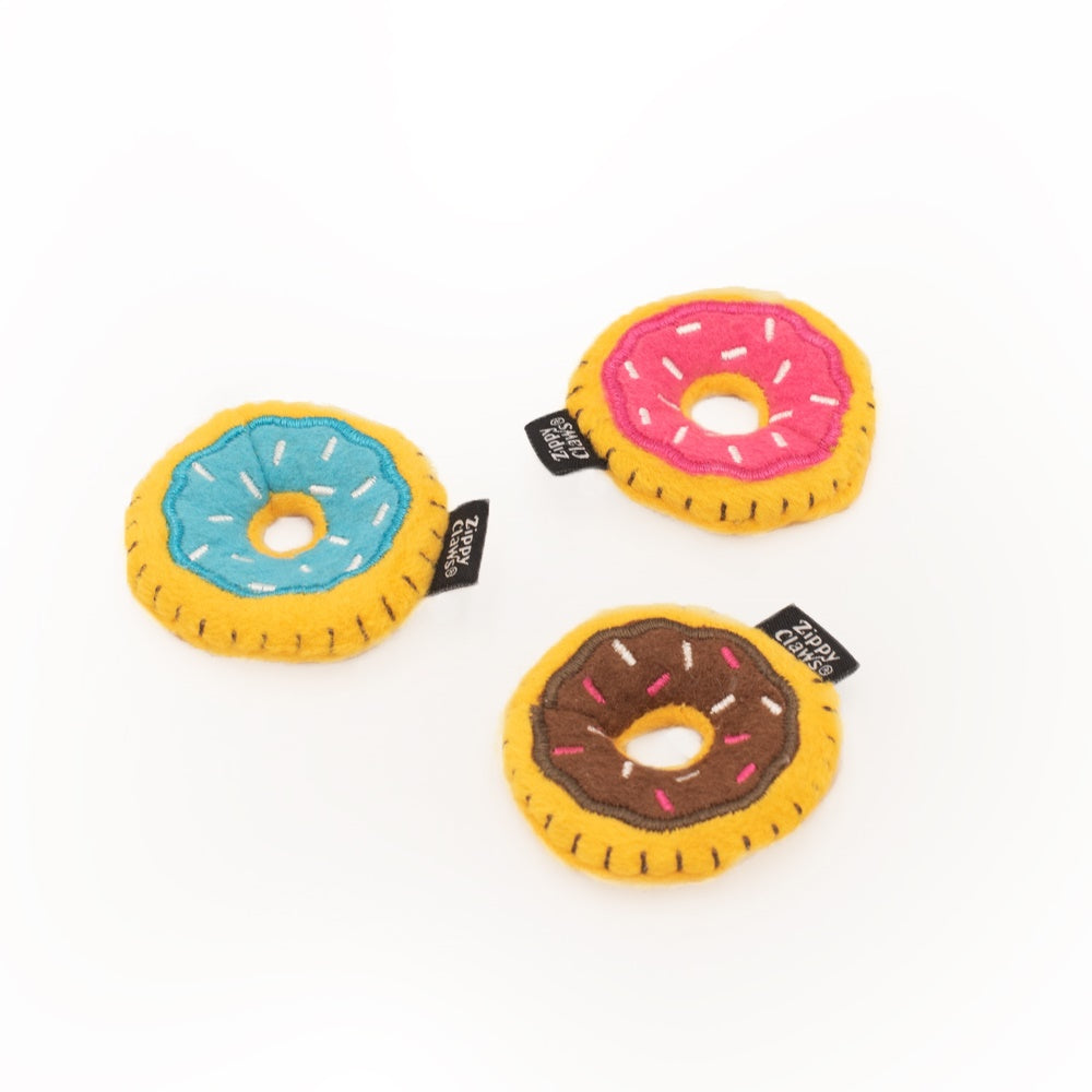 ZippyClaws Mini Donutz Cat Toy 3-Pack