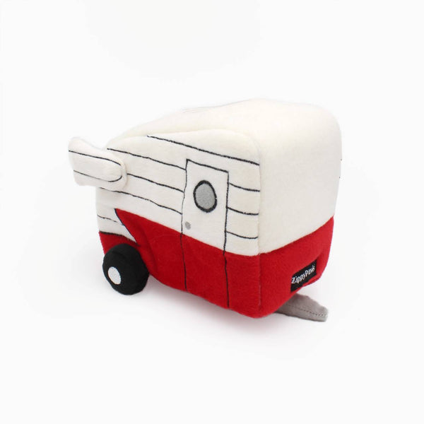 Zippy Paws Interactive Burrow Dog Toy-Retro Camper
