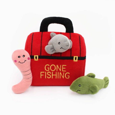 Zippy Paws Interactive Burrow Dog Toy-Tackle Box