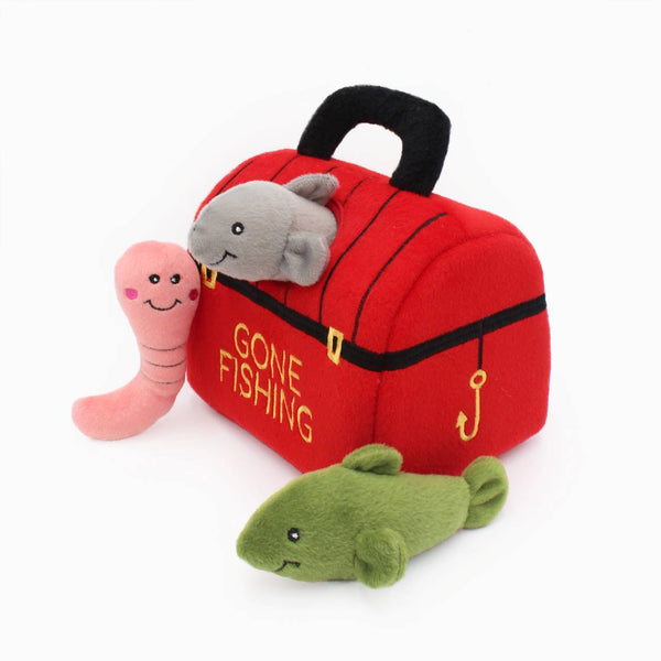 Zippy Paws Interactive Burrow Dog Toy-Tackle Box