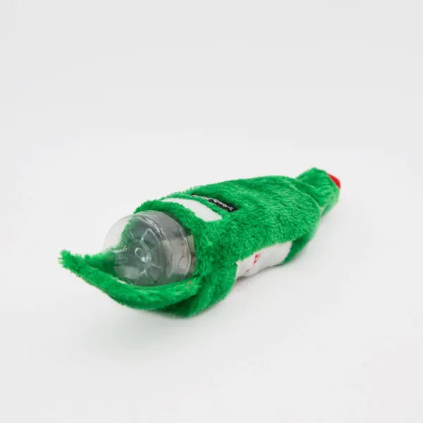 Zippy Paws Holiday Happy Hour Crusherz Dog Toy- Reindeer Beer