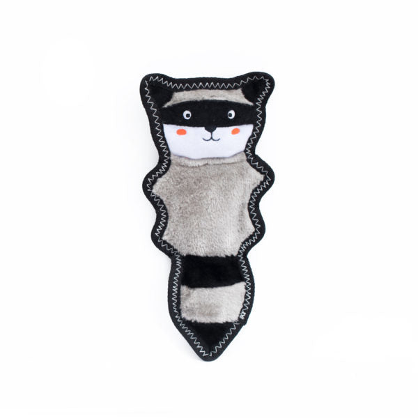 Zippy Paws® Z-Stitch® Racoon Dog Toy with 3 x squeakers and made tough 