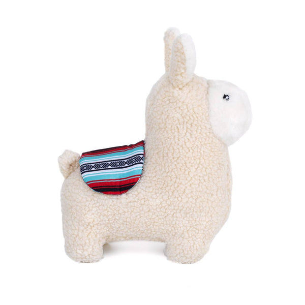 Zippy Paws Liam The Llama Squeaky Plush Dog Toy