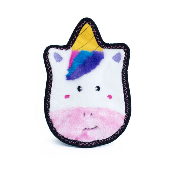 Zippy Paws Z-Stitch Charlotte the Unicorn Plush Squeaker Tough Dog Toy