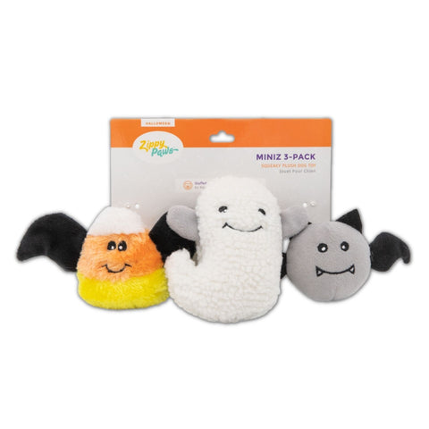 The Doggy Bag, Zippy Paws Halloween Miniz Flying Frights 3 Pack plush Dog Toy