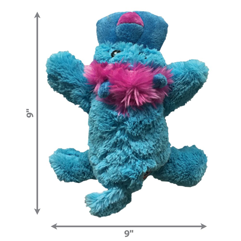 KONG Cozie Lion soft plush squeaky dog toy for all dogs. Enrichment for dogs through play.