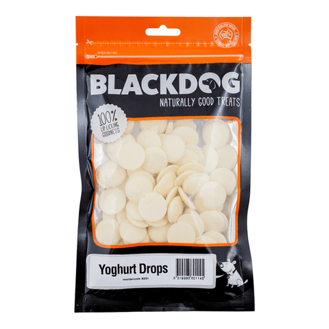 Blackdog Yoghurt Drops  Dog Treats. Make a great training reward for your dog. No nasties and Australian made dog treats.