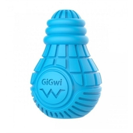 Dog Enrichment, Dog Slow Feeder and treat dispenser toy. Boredom Busting dog Toy. GiGwi Bulb treat dispensing enrichment dog toy for dogs.