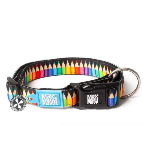Max and Molly Smart ID Dog Collar Crayons