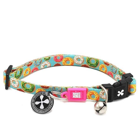 Max and Molly Smart ID Cat Collar Donuts Design