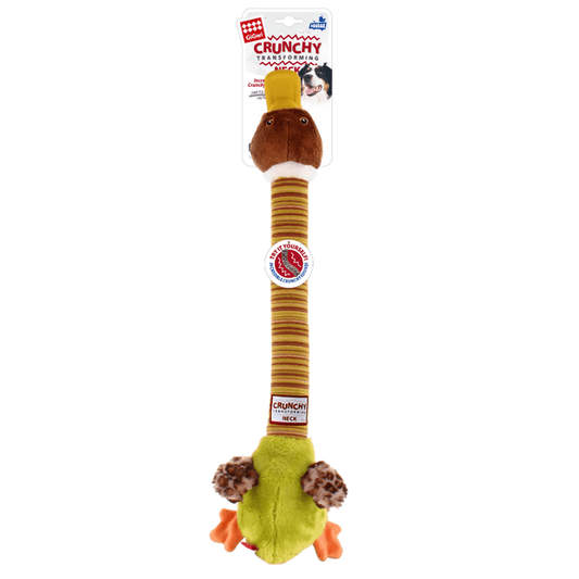 GiGwi Crunchy Plush Friendz Duck Dog Toy 3 x Sizes