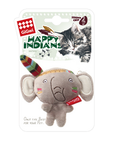 GiGwi Happy Indians Melody Chaser Elephant Cat Toy