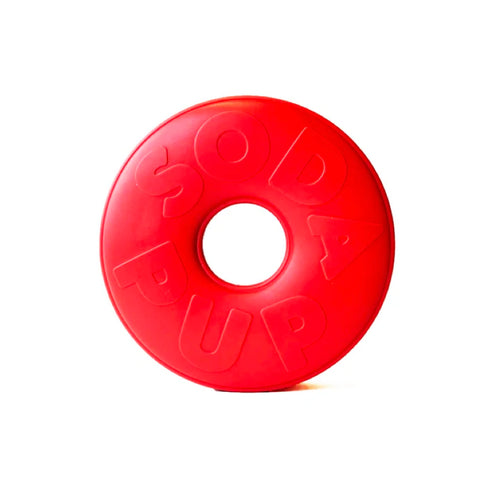 This Life Ring Enrichment toy is a durable chew toy and treat dispenser/slow feeder in one! For tasty and challenging enrichment fun simply insert treats inside the rim (from the back) and let your dog enjoy some yummy boredom busting time.