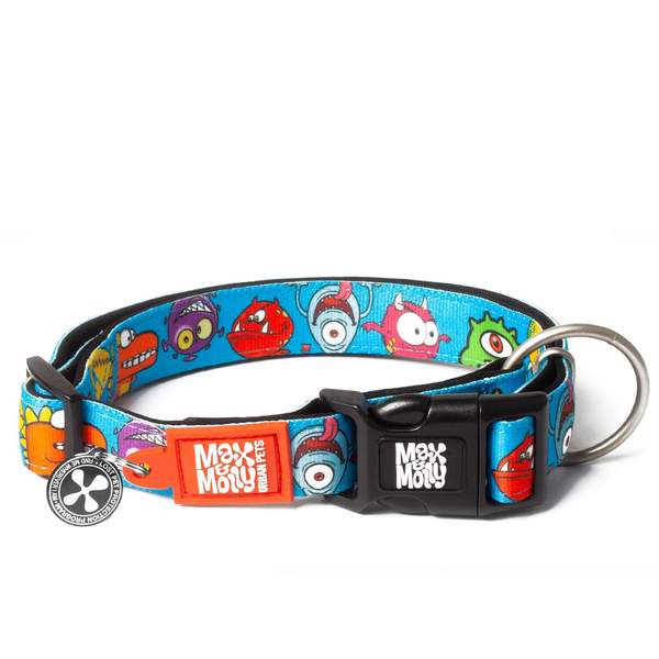 Max and Molly Smart ID Dog Collar Little Monsters