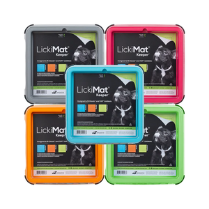 LickiMat Indoor LickiMat keeper. Fits your Tuff and Classic Enrichment Lick Mats. Keeps your Lick Mat from being chewed and sliding.