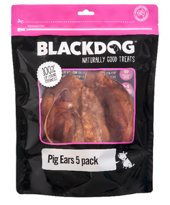 Blackdog Pigs Ears Dog Treat Long lasting chew for dogs. Boredom busting dog treat.