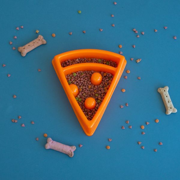 Zippy Paws® Pizza Happy Bowl Slow Feed Bowl for Dogs