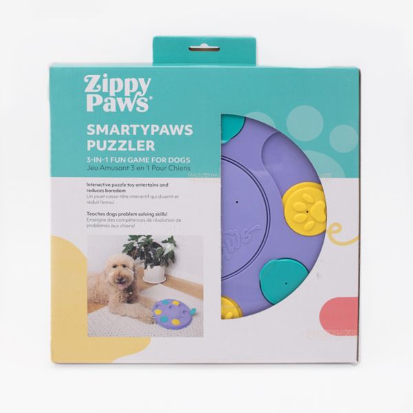 ZippyPaws® Smarty Paws Puzzler For Dogs Purple interactive dog toy puzzle