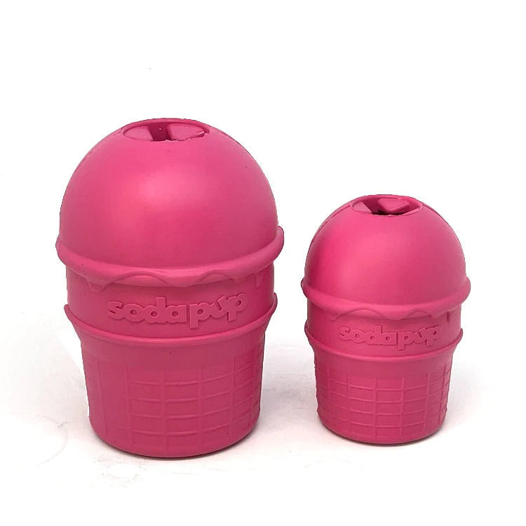 Sodapup Ice Cream Cone Chew Toy and Treat Dispenser- Medium