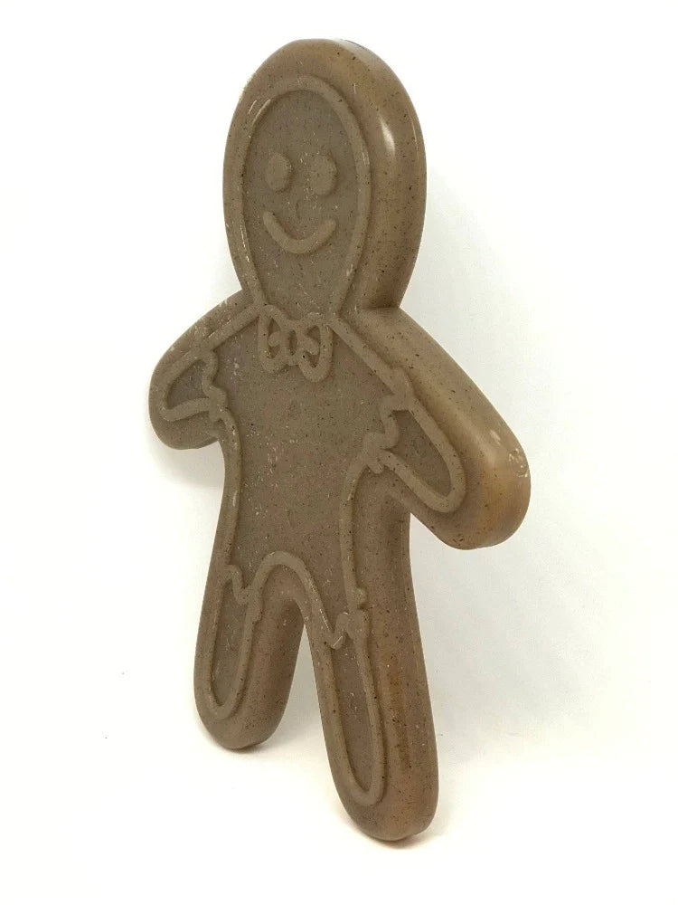 Sodapup Nylon Gingerbread Man Dog Chew Toy. Made tough for power chewers. Christmas Dog Toy